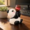 Drinking Coke Pose Mini Animal Figurine Small Size Animal Cake Topper  Office Bookshelf