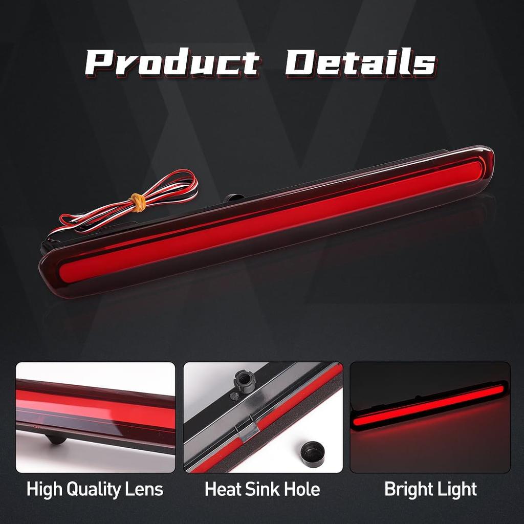 Третьи стоп-сигналы для Toyota Hilux Revo 2015 2016 2017 2018 Высоко расположенный стоп-сигнал Красная линза Задний бампер Катафот для Hilux Задняя дверь Стоп-сигнал