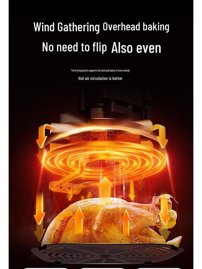 Умная аэрофритюрница из нержавеющей стали, Большая вместимость, Стандарт США