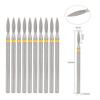 10 шт./сек. сверла для ногтей, алмазные фрезы для очистки кутикулы для маникюра, педикюра, электрические фрезы, аксессуары для ногтей