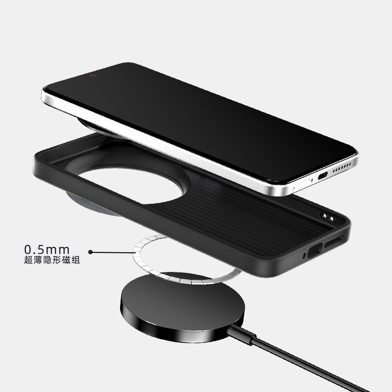 Экологичный кожаный чехол для Xiaomi 15 Ultra, углеродное волокно, тонкий, ударопрочный, Magsafe, магнитный, тест на падение, металлический захват для объектива, чехол-обложка
