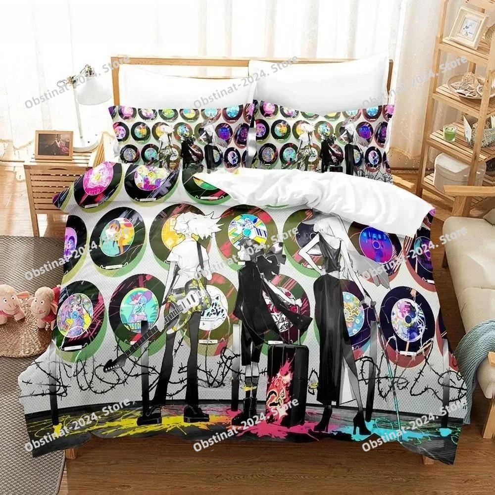 Anime Duvet Cover Pillowcase Music Game M-Muse Dash Bedding Set Adult Boy Girl bedroom decoration Single Double Large Size Gift
