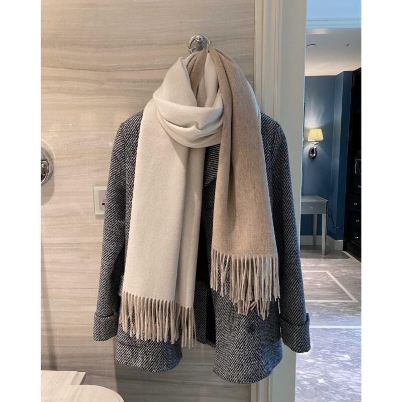 NINA SOLOR Luxury Reversible Cashmere Scarf & Shawl