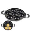 Anti-scald Handle 7-Hole Cake Cooking Pan Aluminum Cake Ball Plate Takoyaki Maker Breakfast