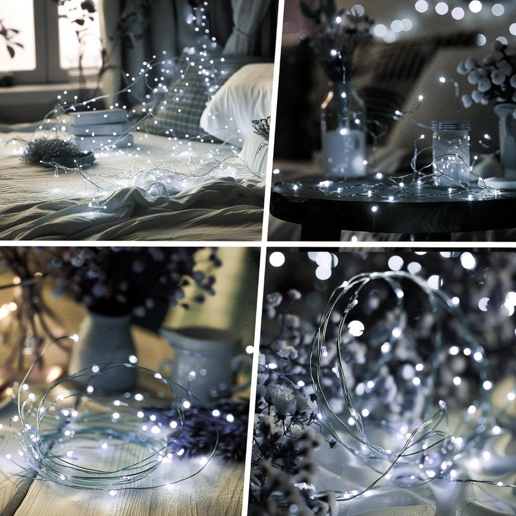 USB Светодиодная гирлянда с пультом управления, Водонепроницаемая гирлянда из медной проволоки, 8 режимов для Рождества, Свадьбы, Вечеринки, Домашнего декора