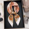 Summer Retro Cashew Nut Versatile Silk Scarf Headband Thin Scarf Decorative Binding Bag Premium Foreign Style Square Scarf