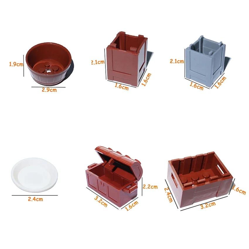 Строительные Блоки Еда MOC Аксессуары для Еды Рыба Хлеб Пицца Шоколад Фрукты Морковь Гамбургер Чипсы Курица Бутылка Кирпичи Игрушки