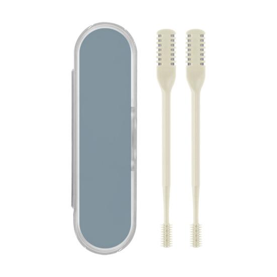 1/2/3/5/12/24Pcs Double-Head Nose Hair Trimmer Sharp Blade 360 Degree Rotating Nasal Hair Cutter Remover Men Women Manual Nose Hair Trimming Tools