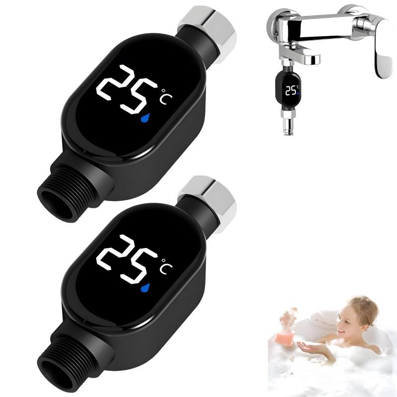 Светодиодный дисплей Бытовой Водный Душевой Термометр Расхода Самопитающийся Водный Термометр Мониторинг Уход за Ребенком Энергосберегающий Интеллектуальный Счетчик