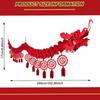 Chinese New Year Decorations 2024 Banner Chinese Dragon Decorations Banner with 12 Lucky FU Charms Lunar New Year Party Favors