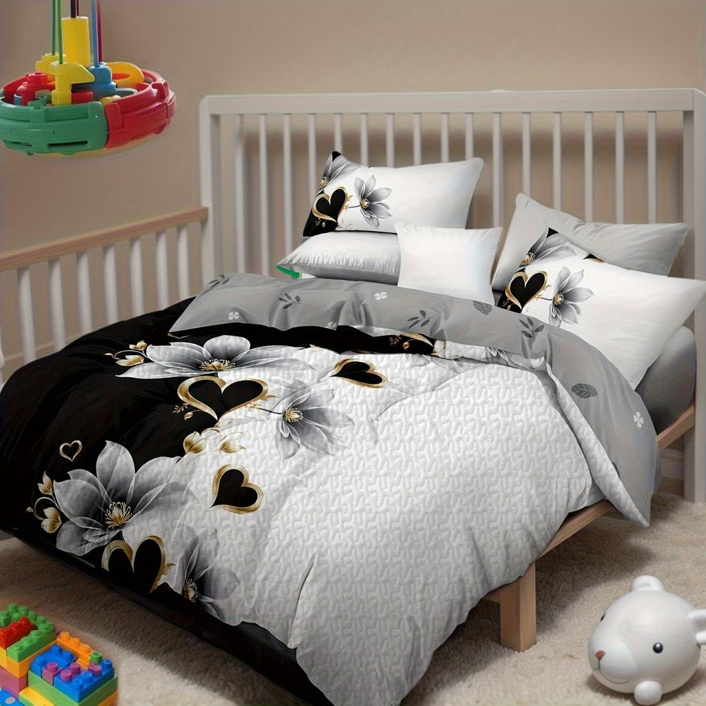 Набор стеганого одеяла с толстым прикосновением из 3 предметов, Роскошный улучшенный набор стеганого одеяла с наволочками, Простыня, Постельный набор для четырех сезонов, Подходит для дома