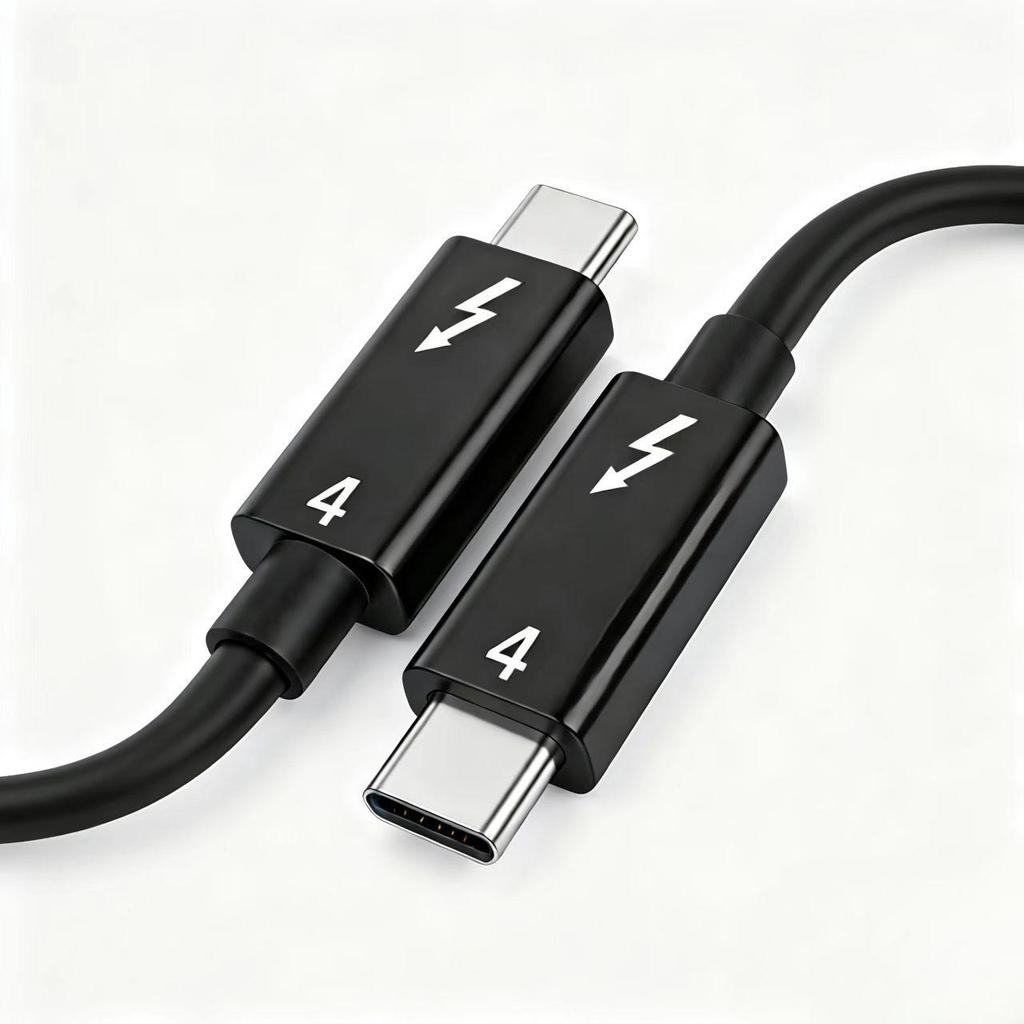 Кабель данных Thunderbolt 4 Type-C Male-to-Male, Высокоскоростной 40 Гбит/с, Зарядка PD 240 Вт, Зеркалирование 8K