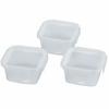 Neo Keep Lock Storage Containers, Square, Medium Size, Set of 3, Dishwasher and Freezer Safe, Made In Japan, HB-5748