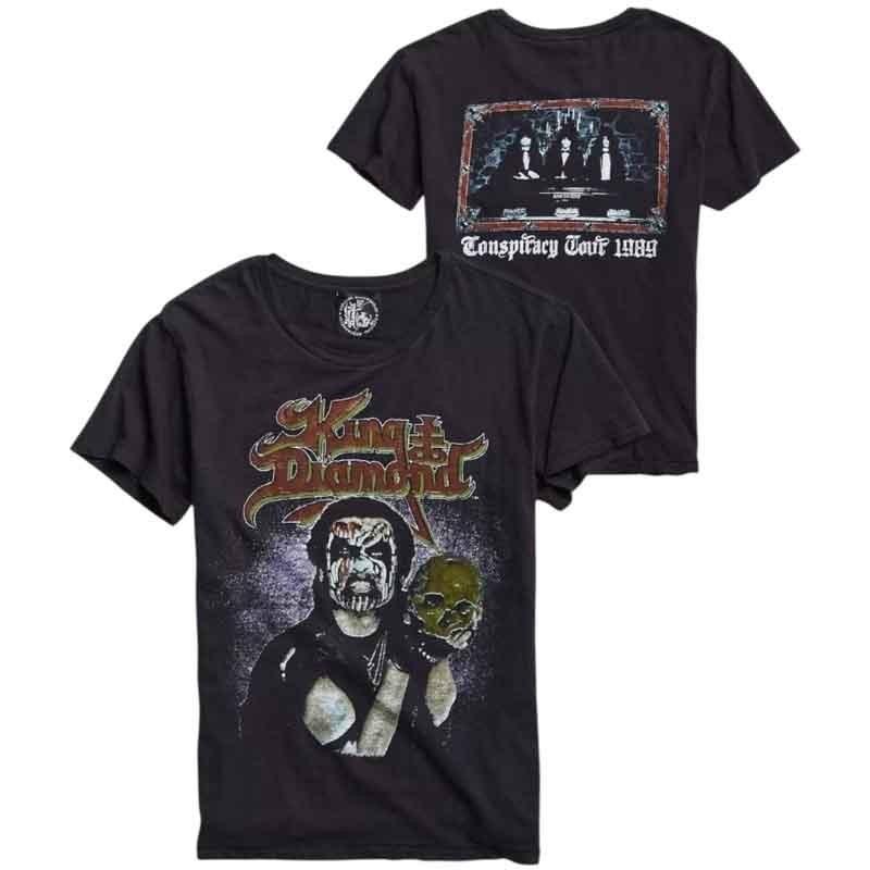 New Authentic King Diamond Conspiracy Tour Mercyful Fate Black Metal TShirt Unisex T-Shirt