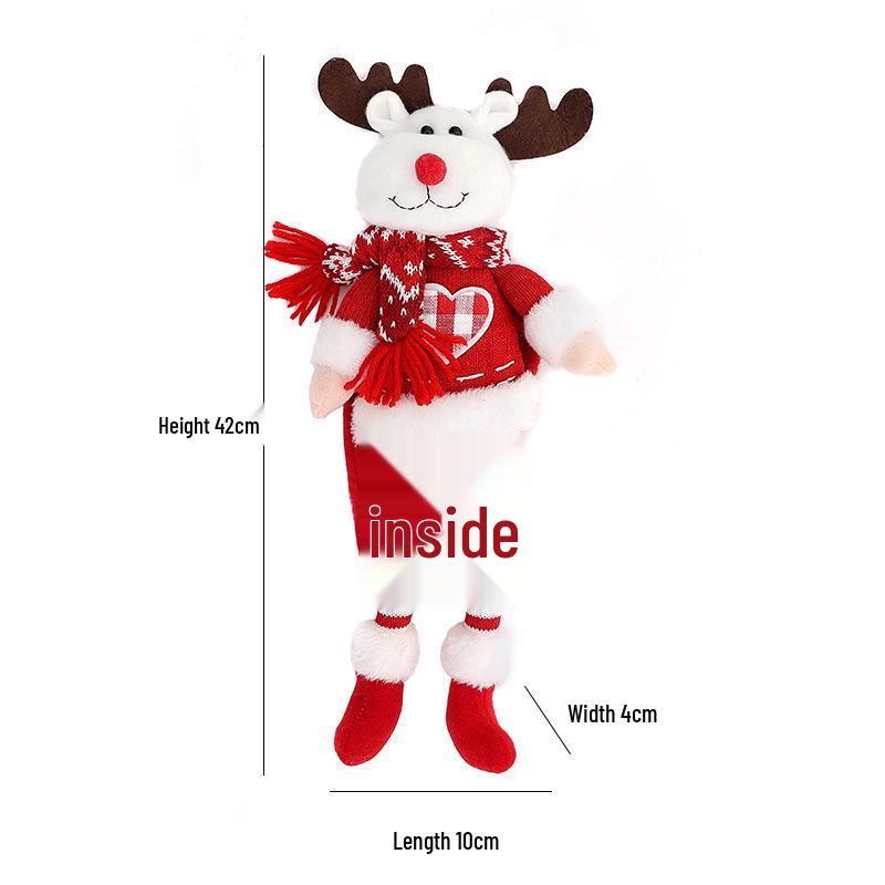 Knitted Santa Claus Curtain Holder Pendant for Christmas Decorations In Hotels