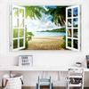 Landscape Beach Sunset View 3D Window Effect Canvas Painting Seascape Posters and Prints Wall Art Pictures Home Decor No Frame