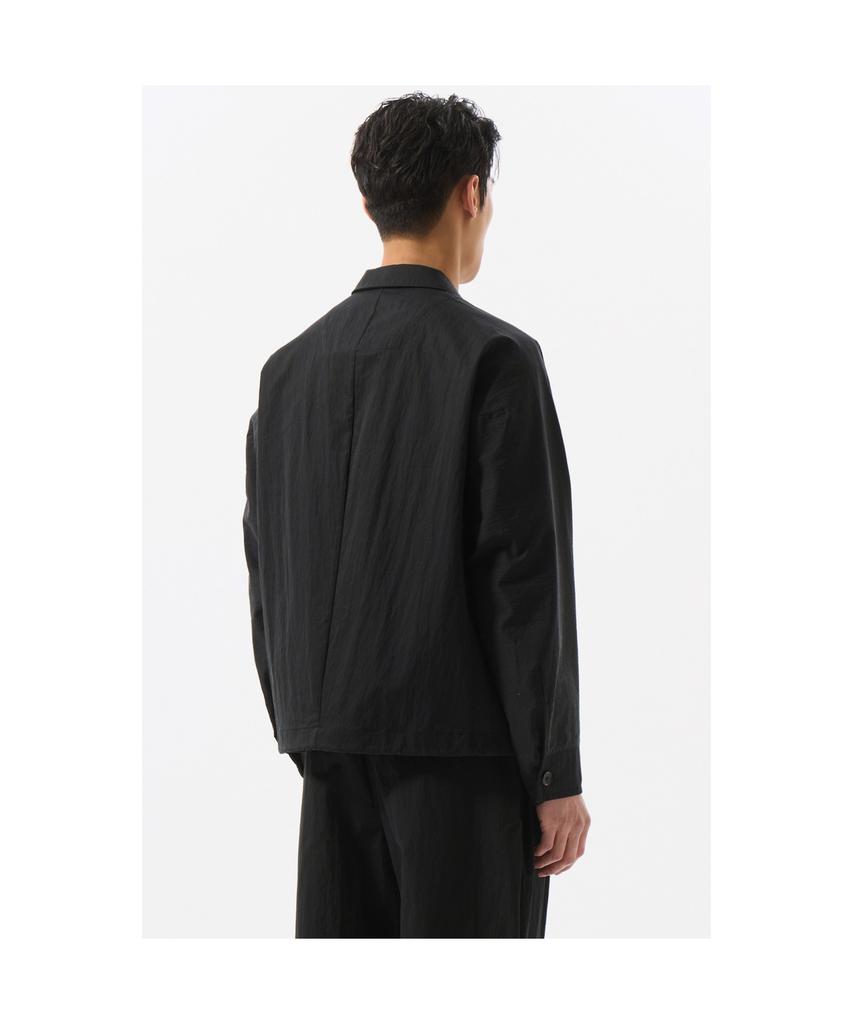 Customellow Black Zip Lapel Jacket Cwjam25441Bkx