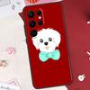 Cartoon Maltese Dog Case For Samsung Galaxy S25 FE S23 FE S20 S21 S22 S24 S25 S26 Ultra S10 S25 Plus Cover Shell