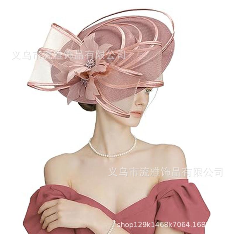 Exaggerated top hat headgear Jockey Club top hat dress accessories French studio hat European and American headgear top hat