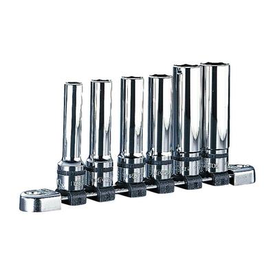 Набор глубоких торцевых головок Nepros от Kyoto Machinery Tools из 6 штук NTB4L06A (КТК) 12.7mm (1/2 дюйма)