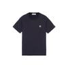 SS23 Solid Color Logo Patch Crew Neck Short Sleeve T-Shirt Men Tops Dark-Blue 101523757-A0020
