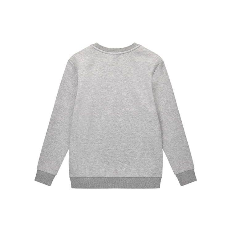 Толстовка с длинным рукавом и логотипом серии Li Ning для настольного тенниса, унисекс, цвет серый AWDT281-4