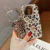 Luxury Leopard Print Glitter Phone Case for Iphone 11 12 13 13pro 14 15 Pro Max Plating Camera Lens Protective Case Back Cover
