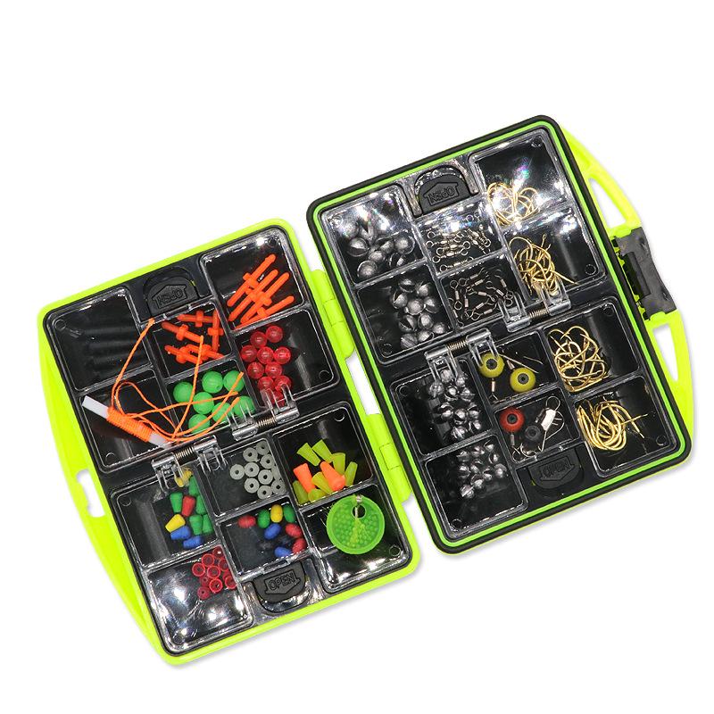 Rock Fishing Set: 185PCS Sea Fishing Beads, Stoppers, and Cala Stick Combo