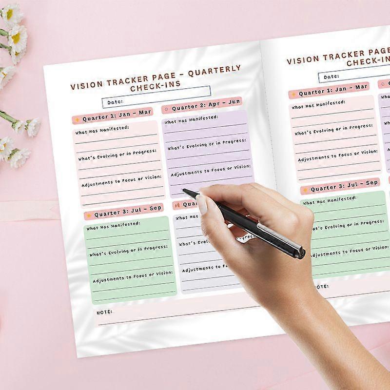 2026 Vision Board Book, Goal Setting & Wish List Manual for Future Planning