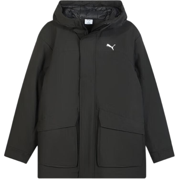Puma Теплая ветрозащитная водоотталкивающая функциональная пуховая куртка с капюшоном Мужские куртки 692778-01