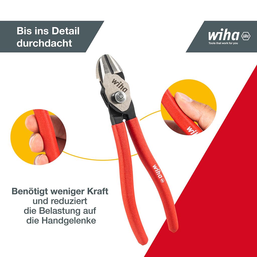 Wiha Noga Japan Bicut Двухкомпонентный кусачки Classic с крючком для подвешивания Z18001200SB