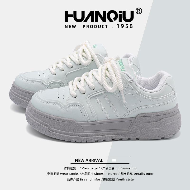 Global Retro Board Shoes Women's ZHQ3598 New Versatile Women's Shoes Fashion Casual Women's Shoes Summer Platform Shoes