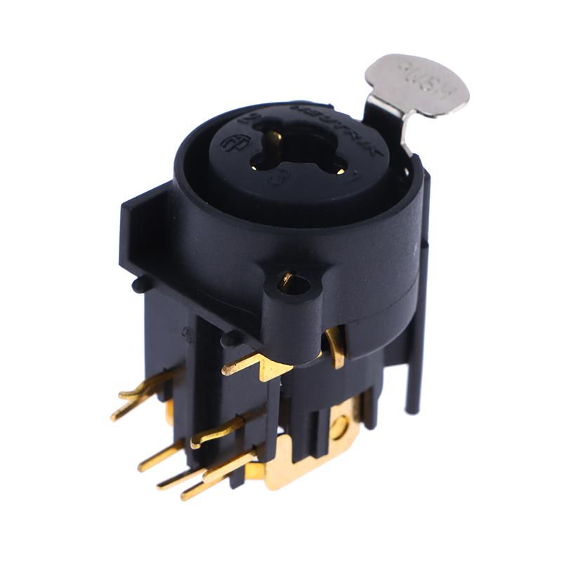 - Combo XLR&6.35mm Jack Connector Panel Mount Chassis Connector For Microphone/MIC/Audio/Video System Zinc Alloy+Pure Copper -
