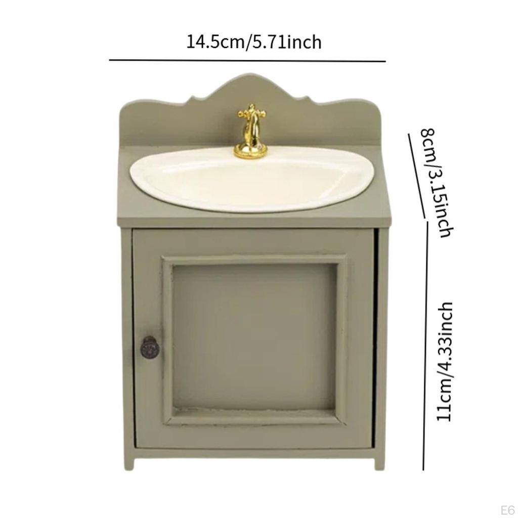 1/12 Аксессуары для ванной комнаты Мини-ванна для кукольного домика