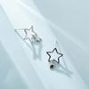 CIAXY Silver Color Earring Chain Asymmetrical Star Moon Long Tassel Earrings For Women Party Jewelry Gifts aretes de mujer