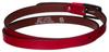 Wide leather belt LADY NO.2 RED 100