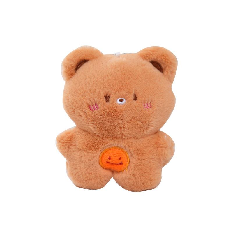 Smiling Lovable Plush Animal Keychain Soft And Delicate Valentines Gift Charm