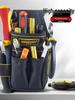 Многофункциональная сумка-пояс для электрика: Компактная холщовая сумка для дрели и ремонтных инструментов на строительных площадках.
