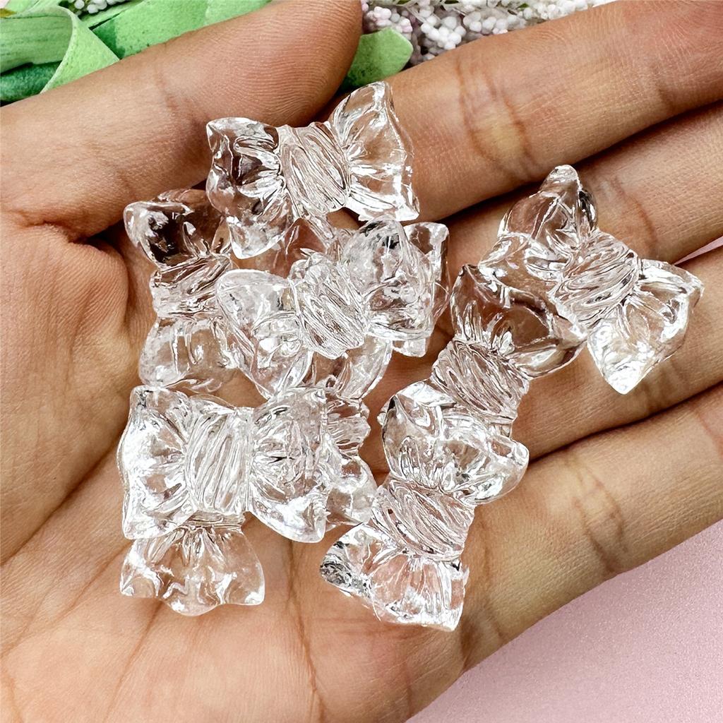 Handmade Accessories Transparent Acrylic Crystal Jewelry Candy 10Pcs Fashion Making Material 16*24.2mm DIY Phone Chain Beads  Beads