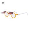 Steampunk Flip Up Sunglasses Retro Rivets Vintage Small Round Popular Sun Glasses Double -Layer Flip Lens Punk Eyeglasses Uv400