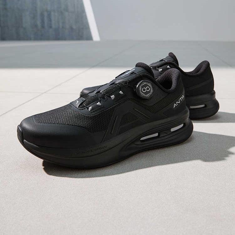 Anta Shining Pro Удобные Простые Нескользящие Износостойкие Низкие Тренировочные Кроссовки Мужские кроссовки Черные 912517777-7