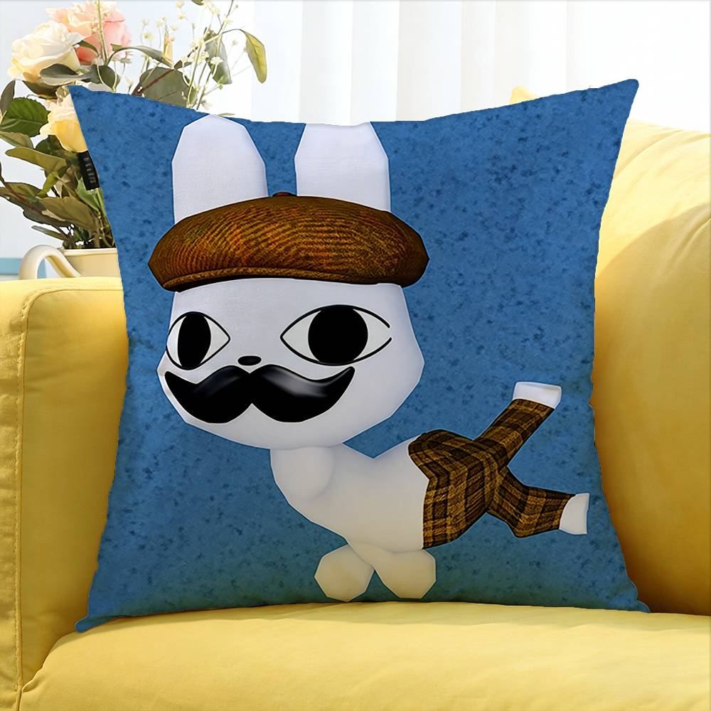 Game Animal Hospital Barney Various Sizes Square Pillow Case For Car Home Bedchamber Decor