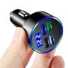 3.1A 4 USB+PD Car Charger Adapter with LED Volt Display QC3.0 Fast Charging Phone Charger for Smartphone