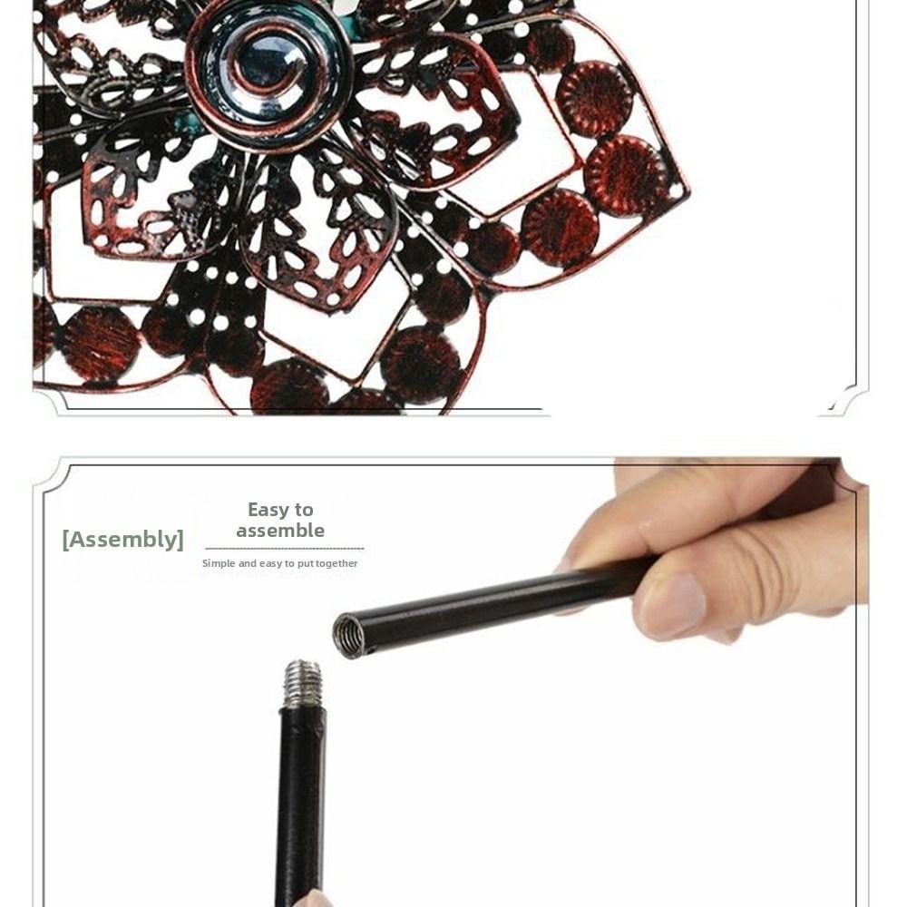 Ветряк из кованого железа, съемный металлический ветряк, садовый декоративный колышек, садовая заглушка, газон