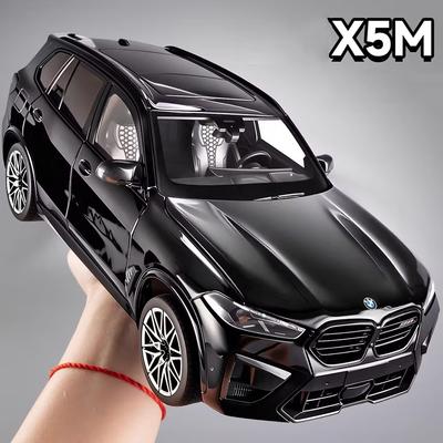 1:18 Литые Диски BMW X5M Модели Автомобилей Игрушечное Колесо Рулевое Управление Миниатюрные Транспортные Средства 6 Дверей Открываются Модель Автомобиля Мальчики Образовательные Игрушки