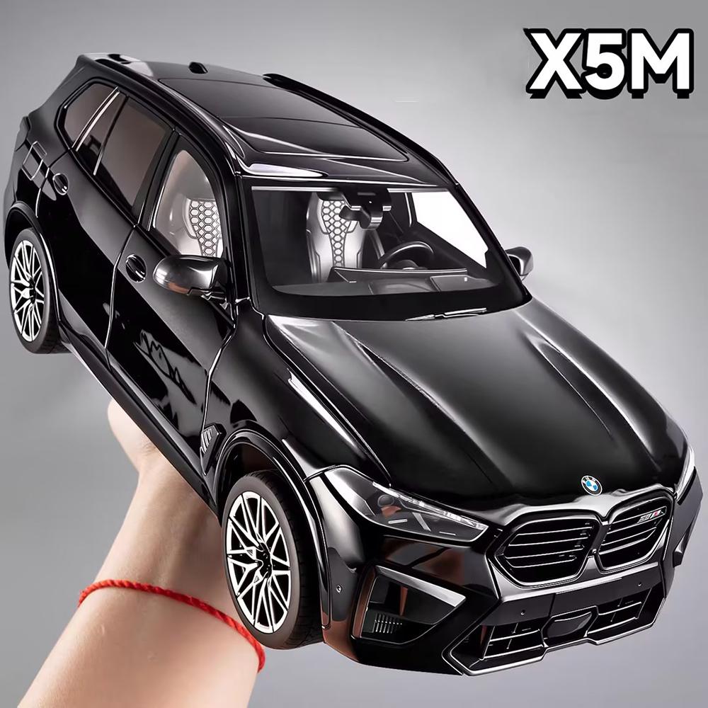 1:18 Литые Диски BMW X5M Модели Автомобилей Игрушечное Колесо Рулевое Управление Миниатюрные Транспортные Средства 6 Дверей Открываются Модель Автомобиля Мальчики Образовательные Игрушки