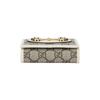 Gucci Horsebit 1955 Vintage Gold Buckle Logo Canvas And Leather Short Wallet Women Wallet Ebony White 621891-92TCG-9761