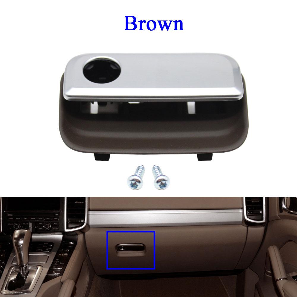 LHD левый водитель автомобиля передний пассажир сторона черный бардачок замок ящик для хранения ручка для Porsche Cayenne 2010-2018