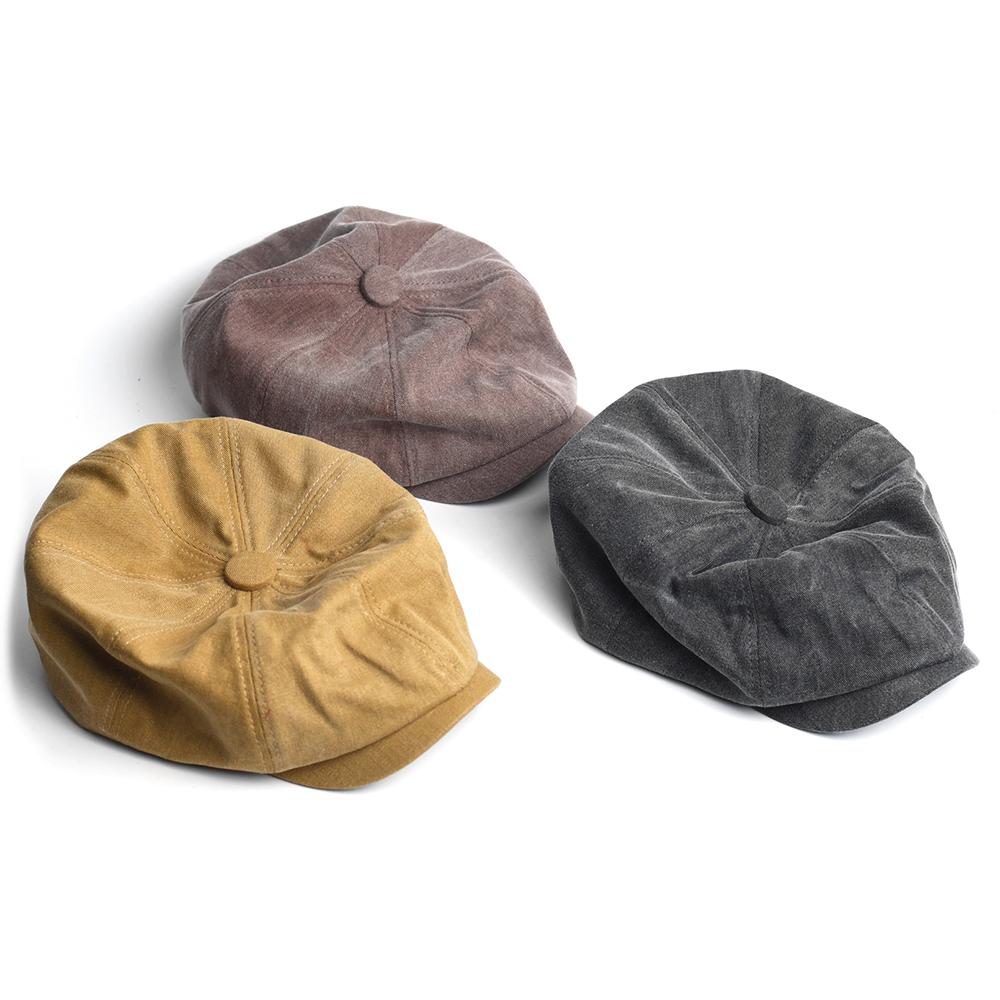 Унисекс, четыре сезона, хлопковые кепки газетчика, мужские и женские восьмиугольные шляпы для мужчин, детективные шапки, ретро плоские кепки