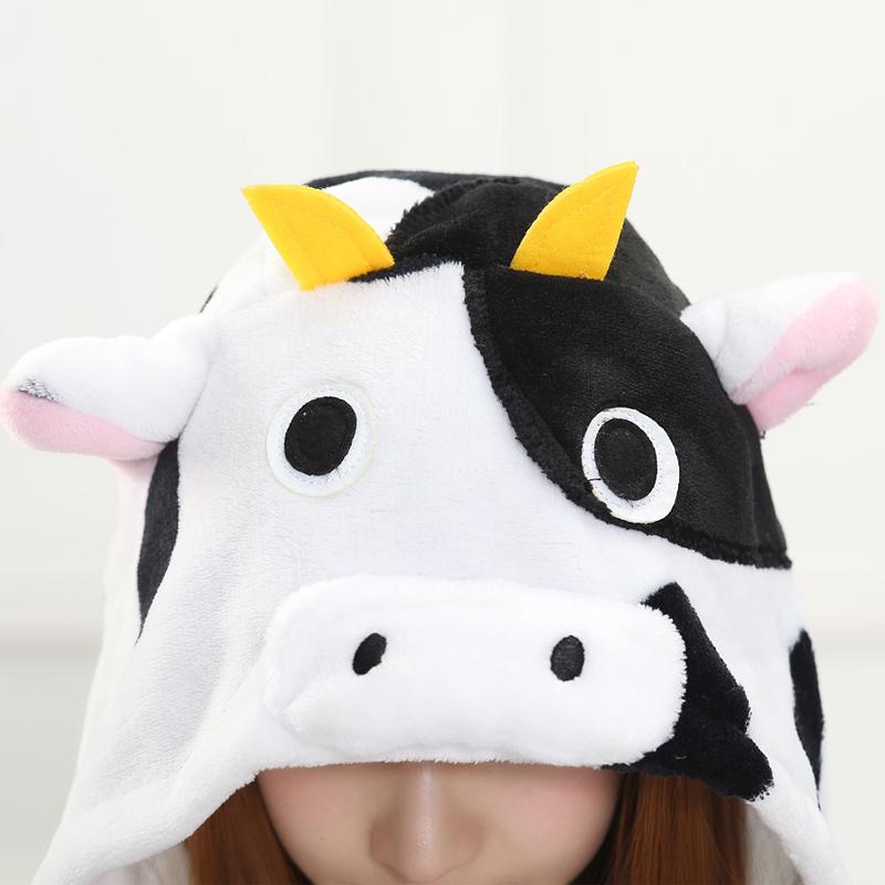 Пижамные комплекты кигуруми с изображением коровы и животного для взрослых, одежда для сна, пижама для косплея, домашняя одежда